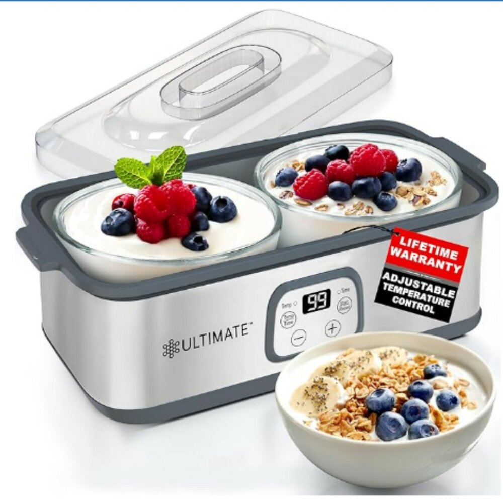 Ultimate Probiotic Yogurt Maker | Adjustable Time & Temp Control